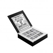 Камни для виски в подарочной упаковке Whiskey stones Original Mini 9шт из стеатита Серые