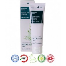 Натуральный швейцарский крем Чайное дерево/Tea Tree  VIVASAN Original 100мл GMP Sertified Не тестировалось на животных Paraben free