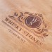 Камни для виски Whiskey stones Original в подарочной деревянной упаковке 12 шт. из стеатита + 2 бокала Bohemia Quadro + щипцы с инструкцией Серые