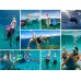 Маска для плавания FREE BREATH S/M с креплением на камеру (S/M FB01_1) Розовая
