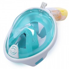 Маска для плавания FREE BREATH S/M с креплением на камеру (S/M FB03) Бирюзовая