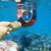 Полнолицевая панорамная маска для плавания FREE BREATH (S/M) Синяя с креплением для камеры любой