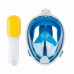 Полнолицевая маска для плавания Free Breath (L/XL) Blue с креплением для камеры