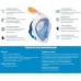 Маска для снорклинга и подводного плавания (дайвинга) Tribord Easy breath Размер L-XL (Синий)
