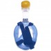 Маска для снорклинга с дыханием через нос Zelart Swim One 2068 White-Blue размер L/XL