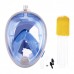Маска для снорклинга с дыханием через нос Zelart Swim One 2068 White-Blue размер L/XL