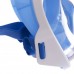 Маска для снорклинга с дыханием через нос Zelart Swim One 2068 White-Blue размер L/XL